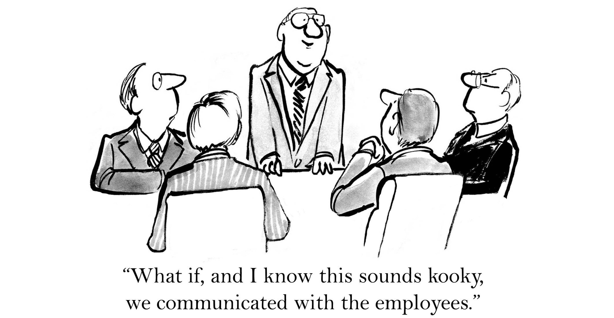 comunicazione interna in azienda vignetta
